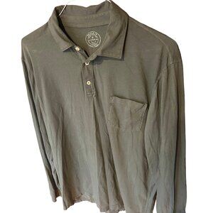 J Crew Broken In Long Sleeved Collared Jersey